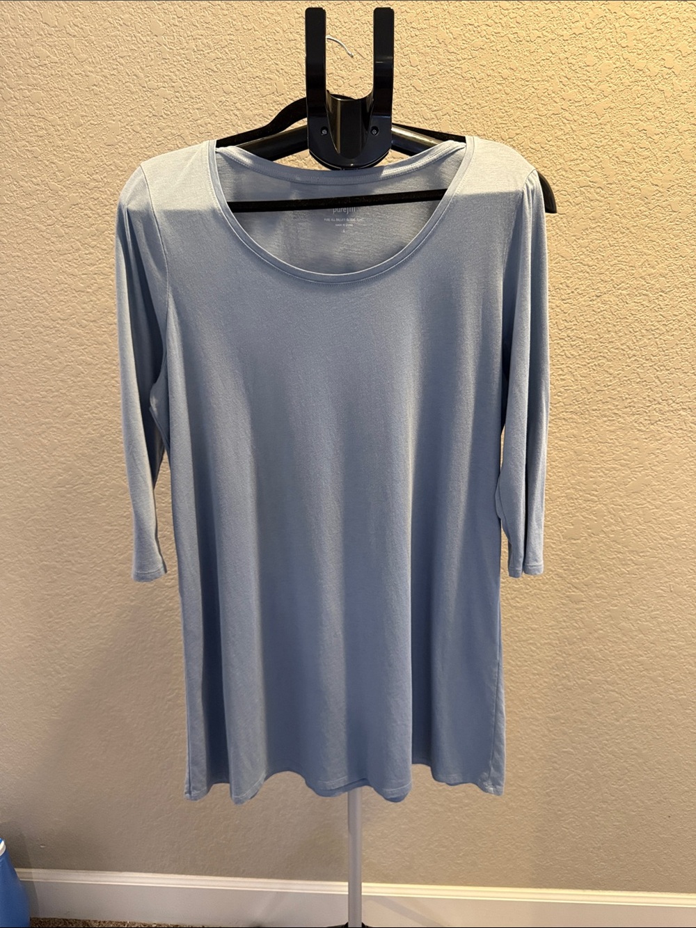 J. Jill Light Blue Scoop Neck Tunic. Size Large